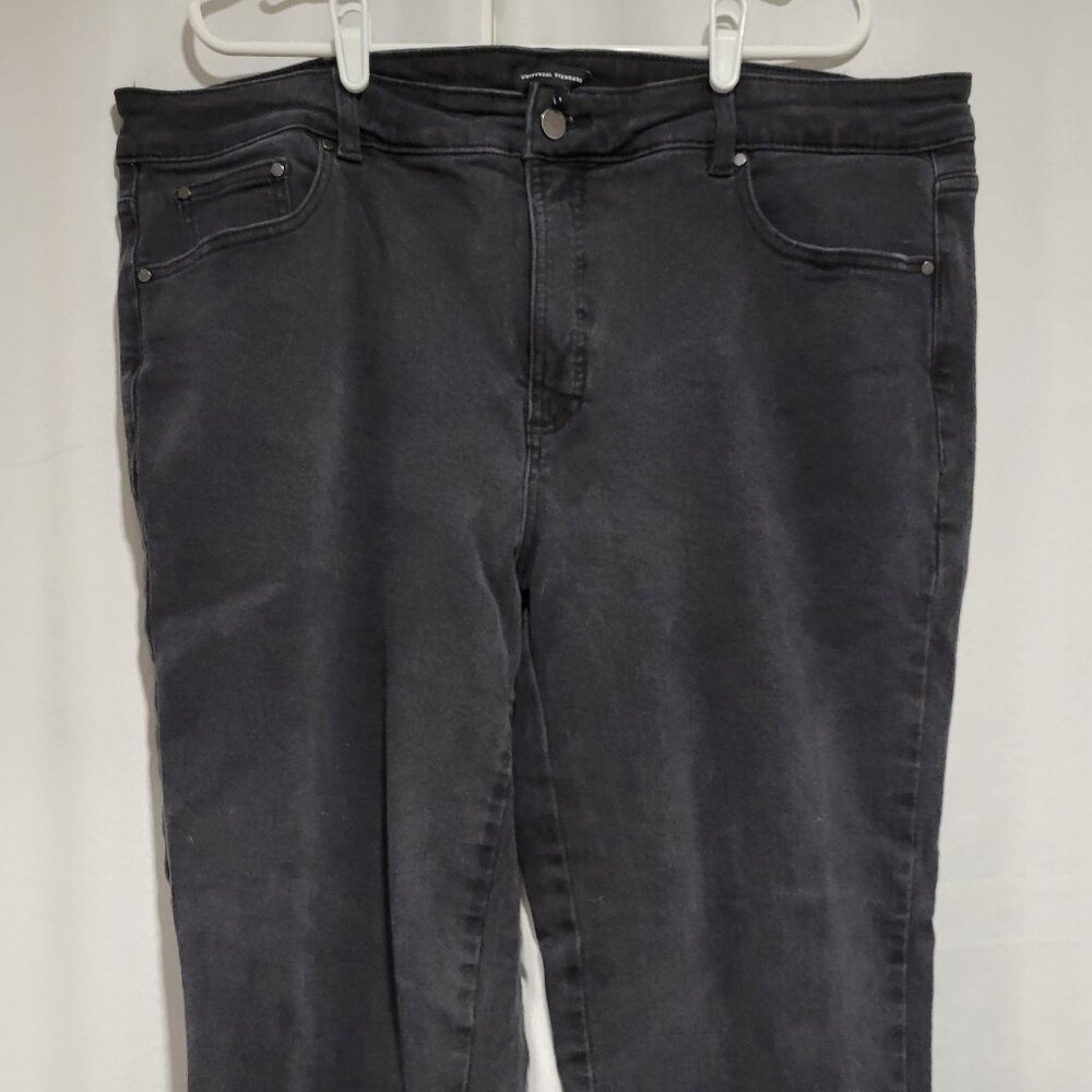 Universal Standard black wash boyfriend jeans